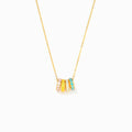 1-8 Birthstones Circle Necklace