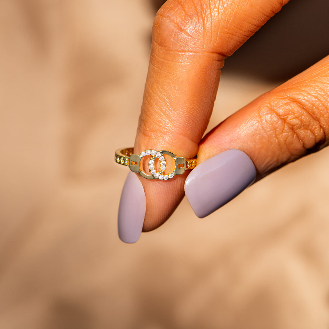 A Reminder For Partners In Crime Handcuff Ring