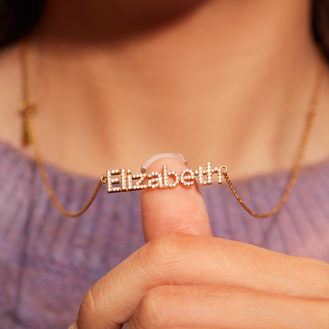 Personalized Pavé Necklace