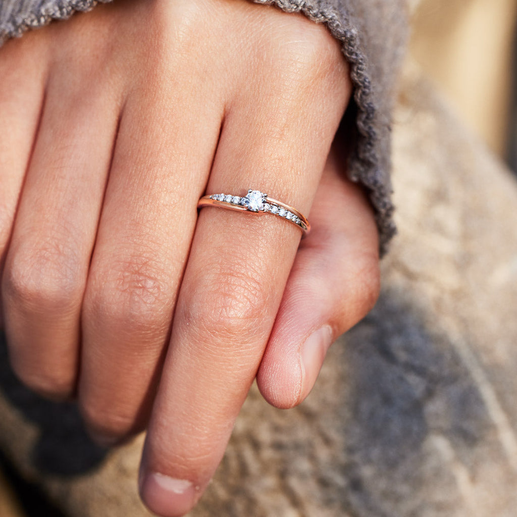 From Mom To Daughter Always With You Round-Cut Accent Ring