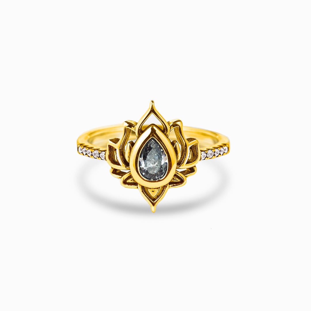F♥︎ck It And Begin Again Lotus Ring