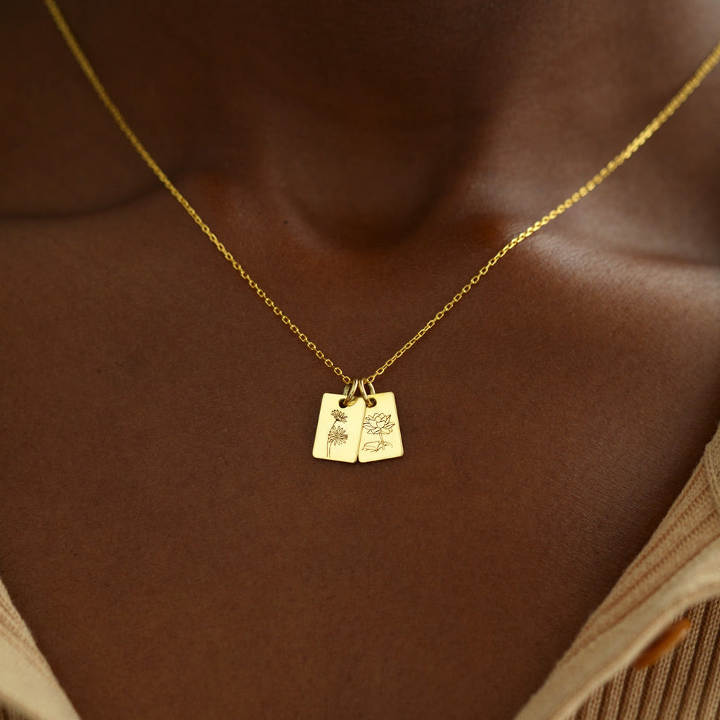 Birth Flower Necklace-Perfect Mother's Day Gift For Wife/Mom