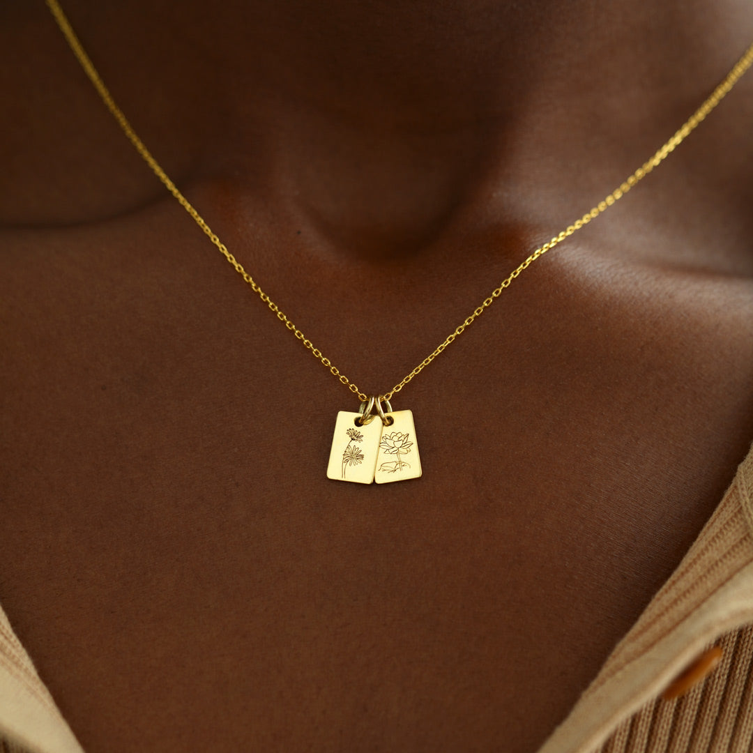 Birth Flower Necklace-Perfect Mother's Day Gift For Wife/Mom