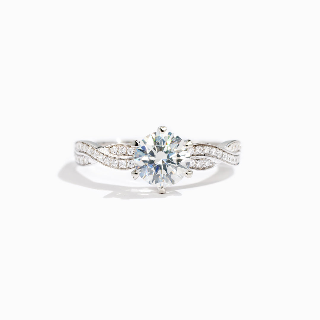 You Will Always Have Me Twisted Pavé Ring