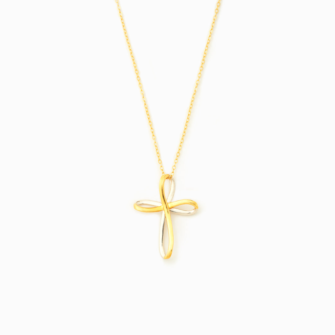 Let Go & Let God Cross Necklace