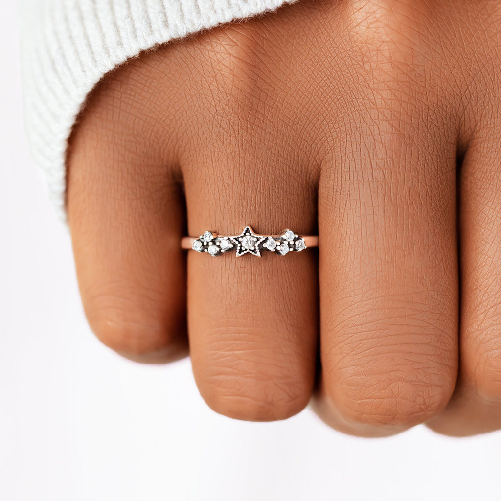 Personalized You Were Born To Shine Stars Ring