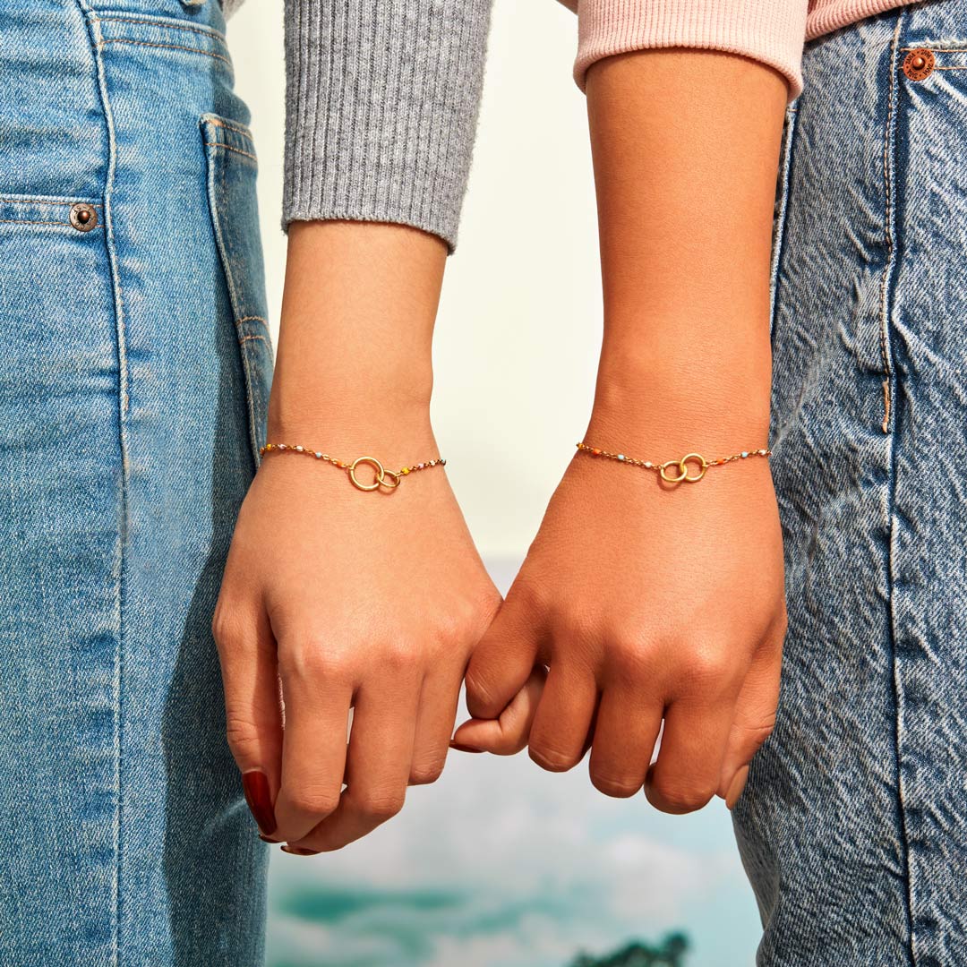 Grandmother&Granddaughter Interlocking Bracelet