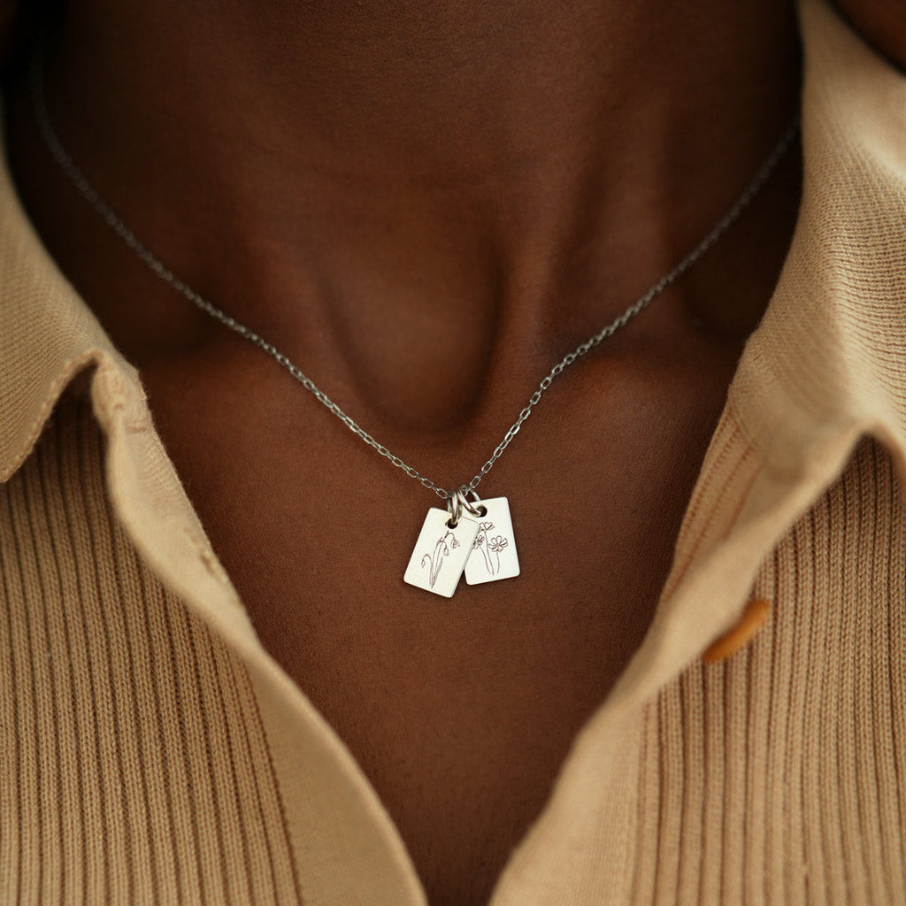 Birth Flower Necklace-Perfect Mother's Day Gift For Wife/Mom