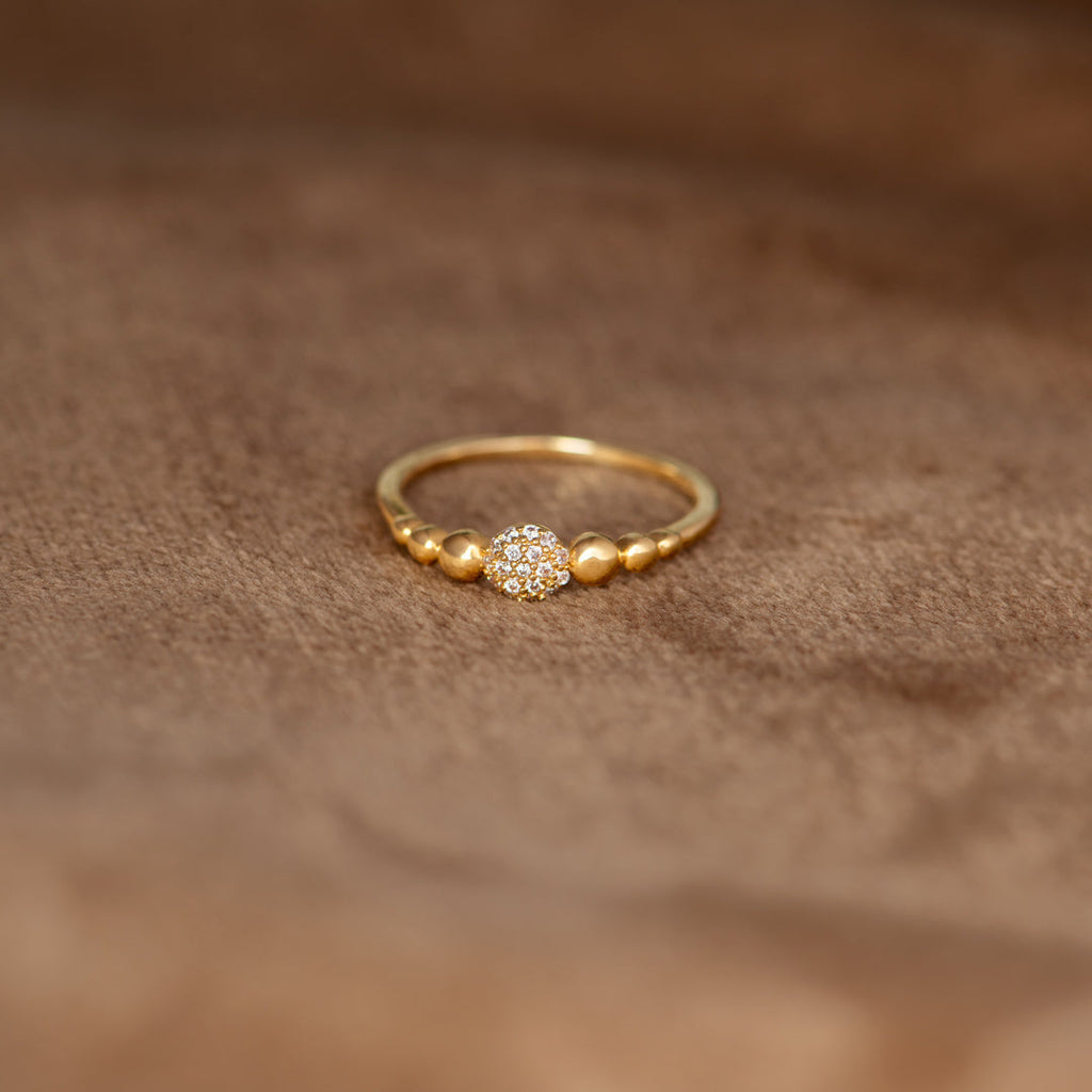 String Together Beautiful Moments Pave Sphere Ring