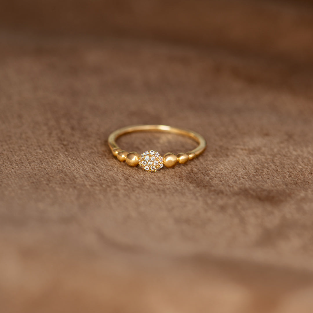 String Together Beautiful Moments Pave Sphere Ring