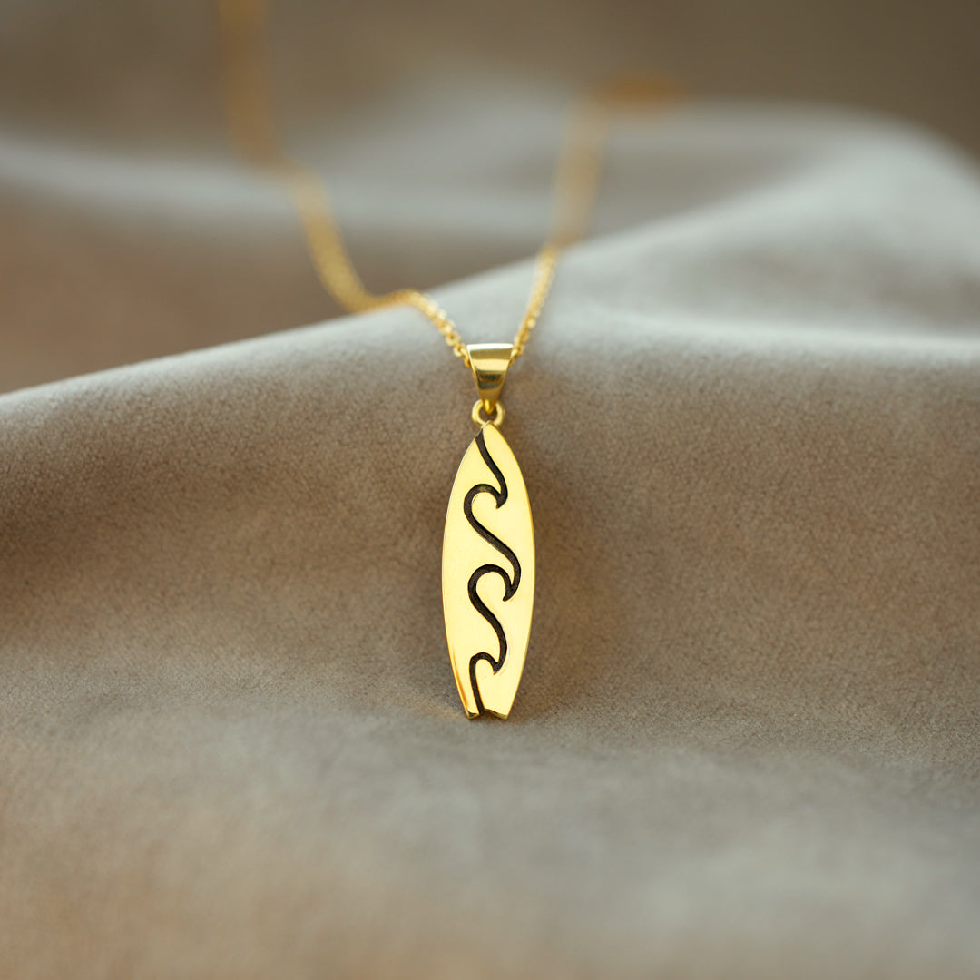 Learn To Surf Surfboard Necklace