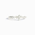 Remember God Is In Control Pavé Sideways Cross Ring