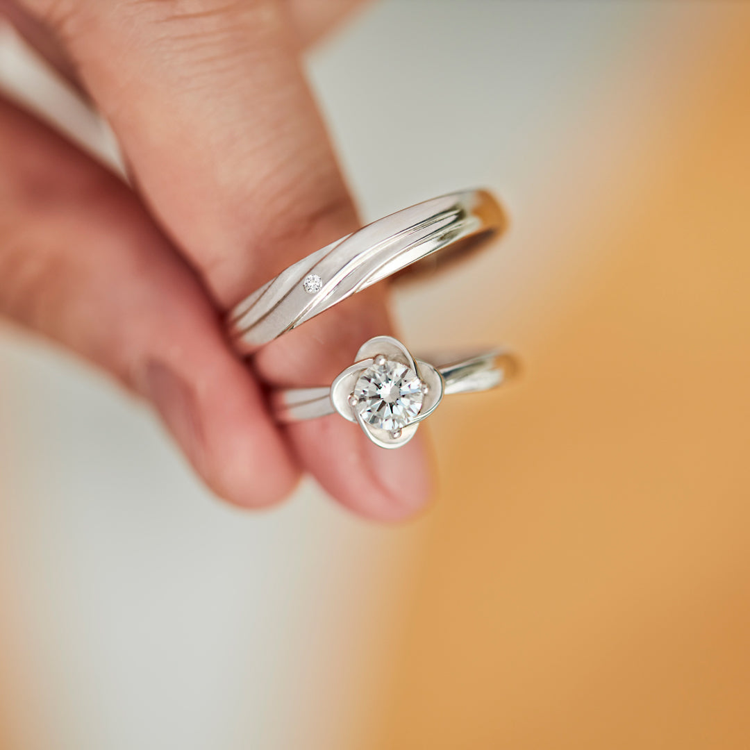 I love You Infinity Knot Couple Ring Set