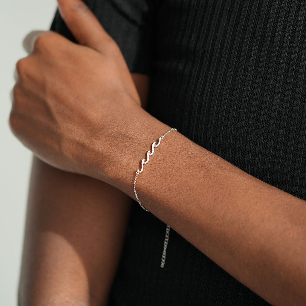 Highs And Lows In Life Triple Wave Bracelet