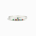 2-9 Birthstones Double Row Ring