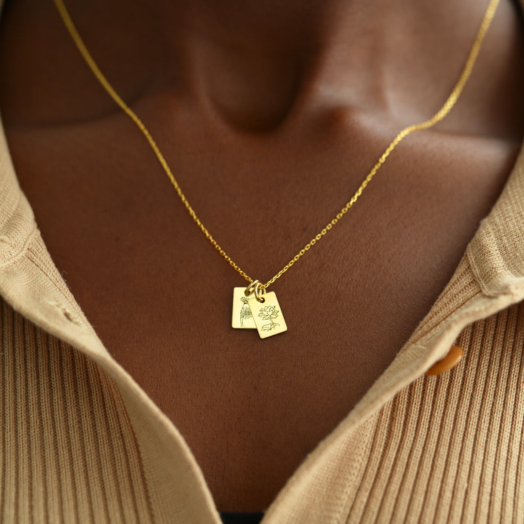 Birth Flower Necklace-Perfect Mother's Day Gift For Wife/Mom