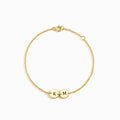 1-5 Initials Disc Bracelet