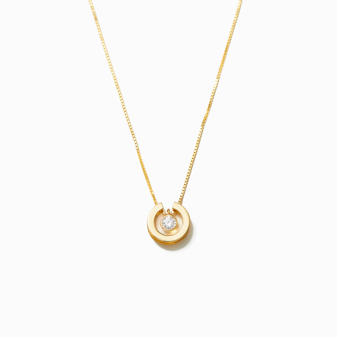 You Were Born To Shine Open Circle Necklace