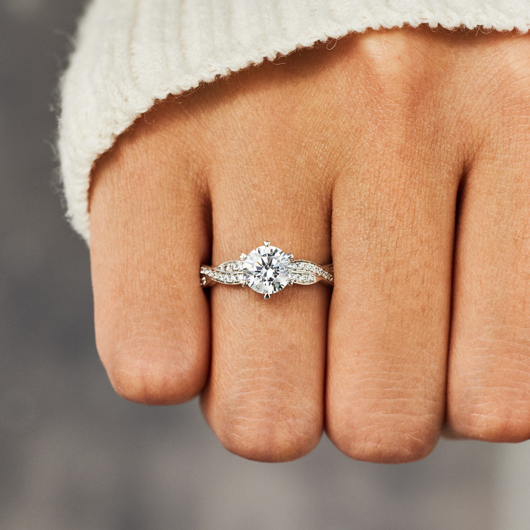 You Will Always Have Me Twisted Pavé Ring
