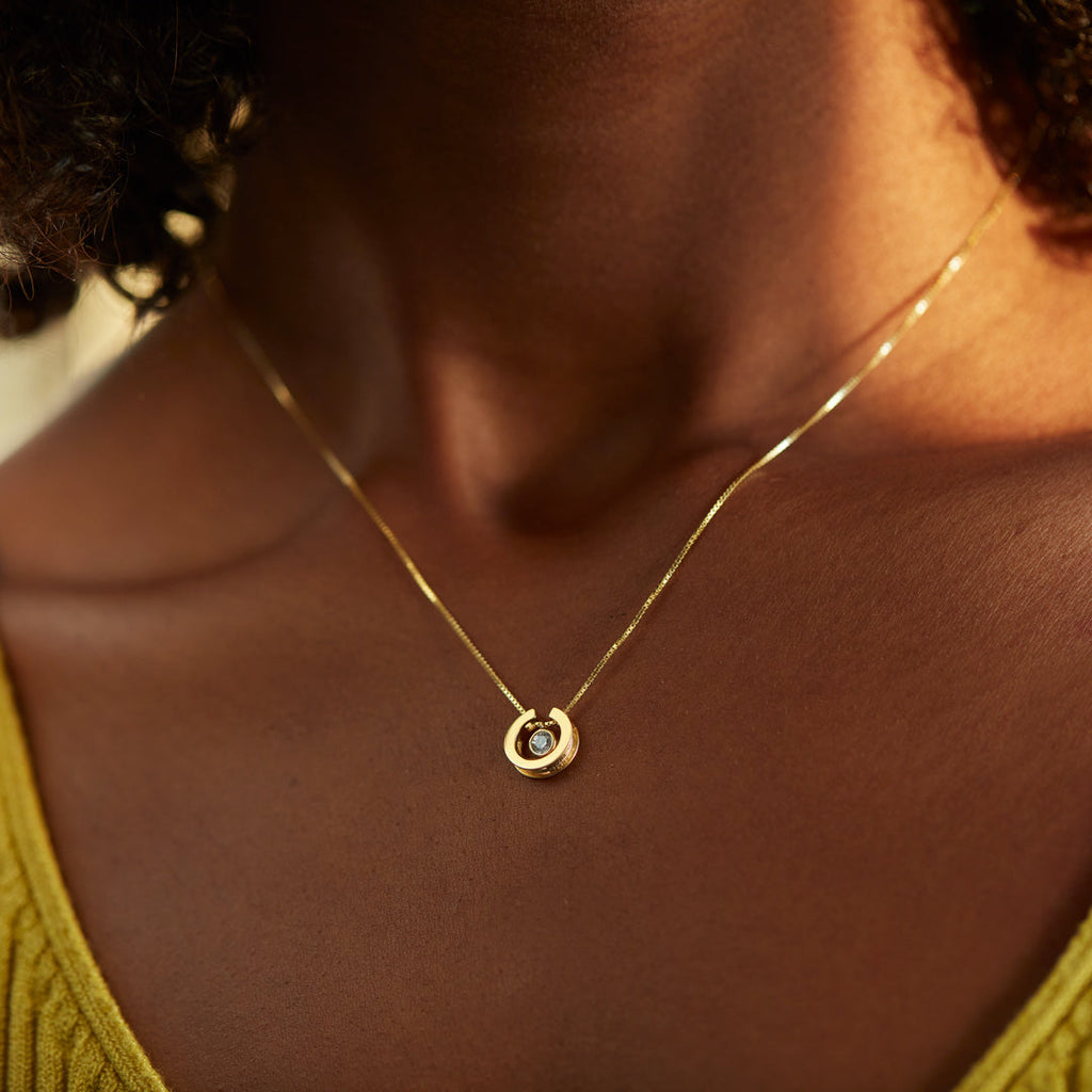 You Were Born To Shine Open Circle Necklace