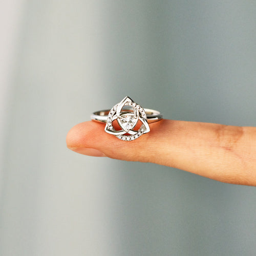 Always My Sister Forever My Friend Celtic Sisters Knot Ring