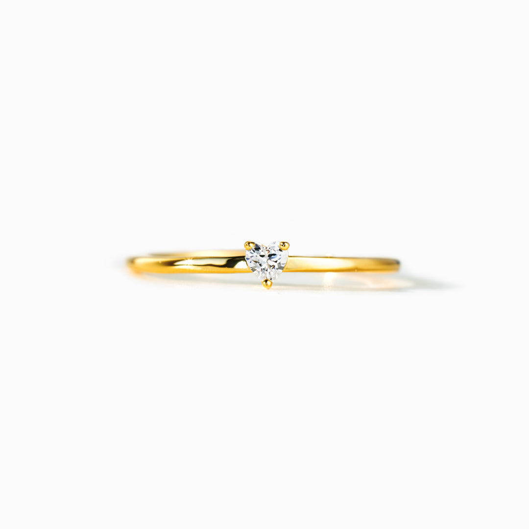 Bestie In The World Dainty Heart Ring