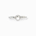 I Will Be With You Pavé Open Circle Ring