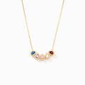 Custom 1-14 Teardrop Birthstone Necklace, Gift for Mom/Grandma/Wife