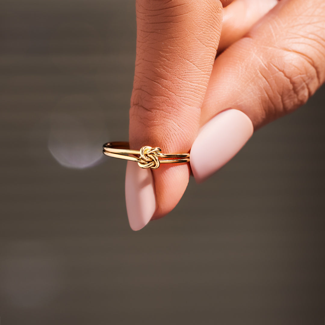 Mother & Daughter Double Knot Ring