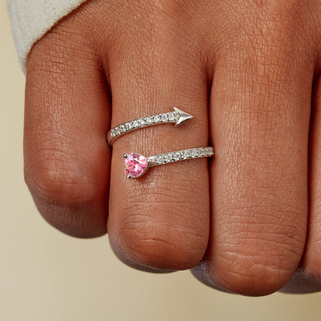 To My Daughter Arrow & Heart Ring