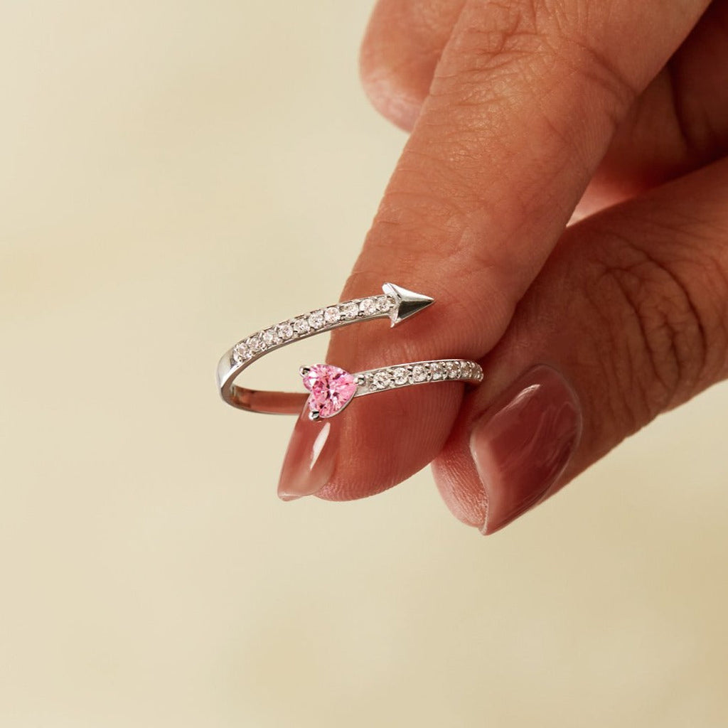 To My Daughter Arrow & Heart Ring