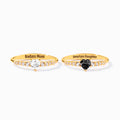 Like Mother Like Daughter Dainty Matching Heart-Cut Ring