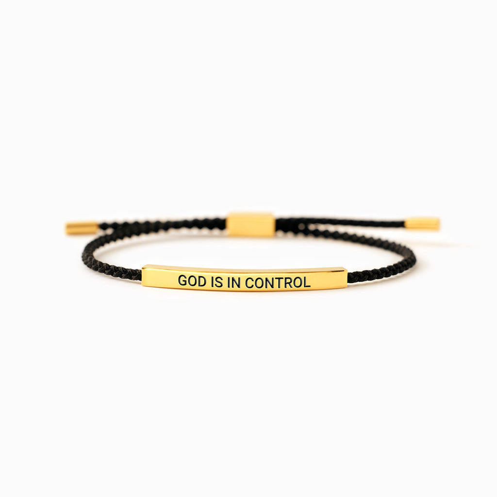 God Is In Control Tube Bracelet