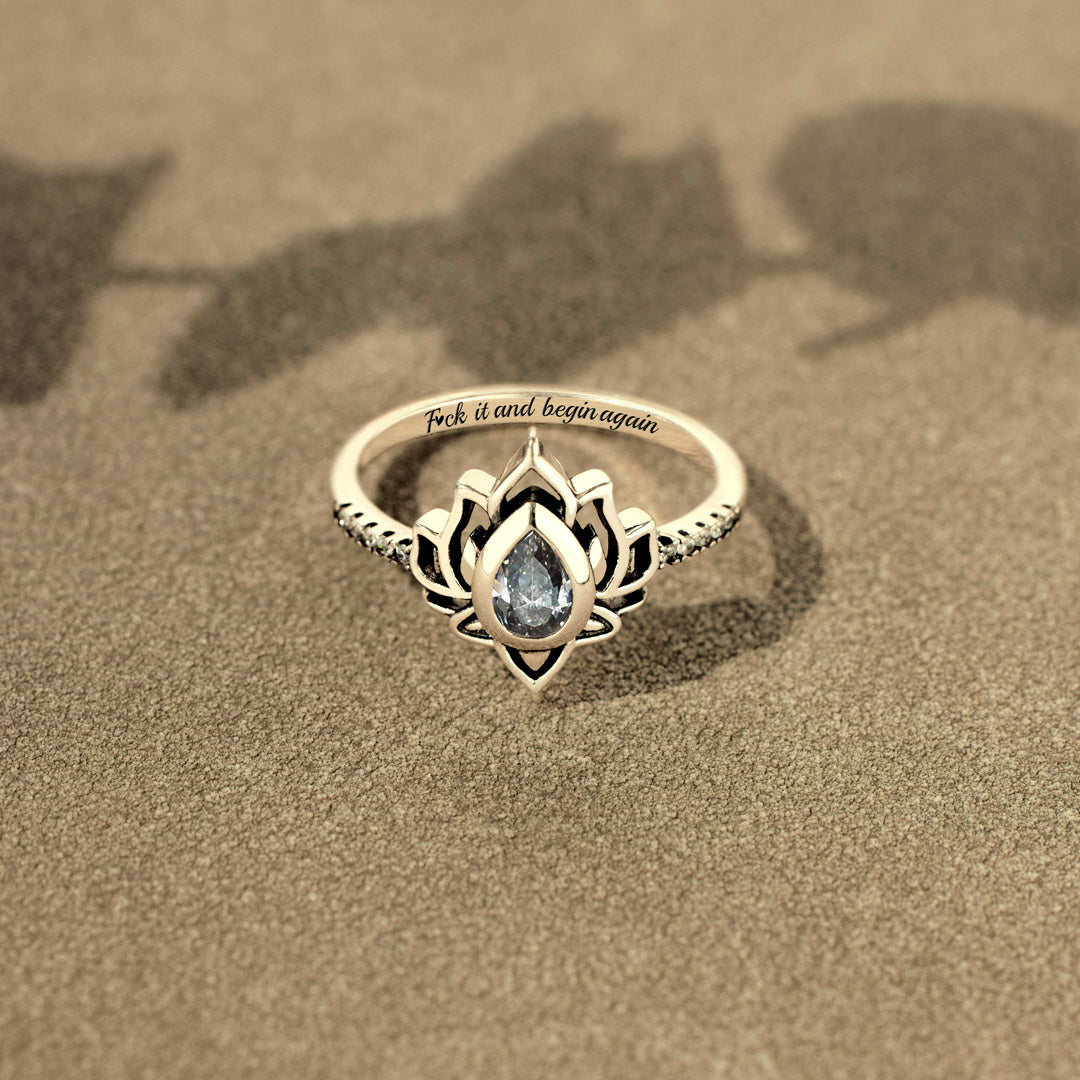 Yell F♥︎ck Lotus Ring
