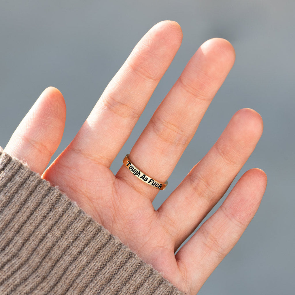 Tough As F♥ck Phoenix Signet Ring