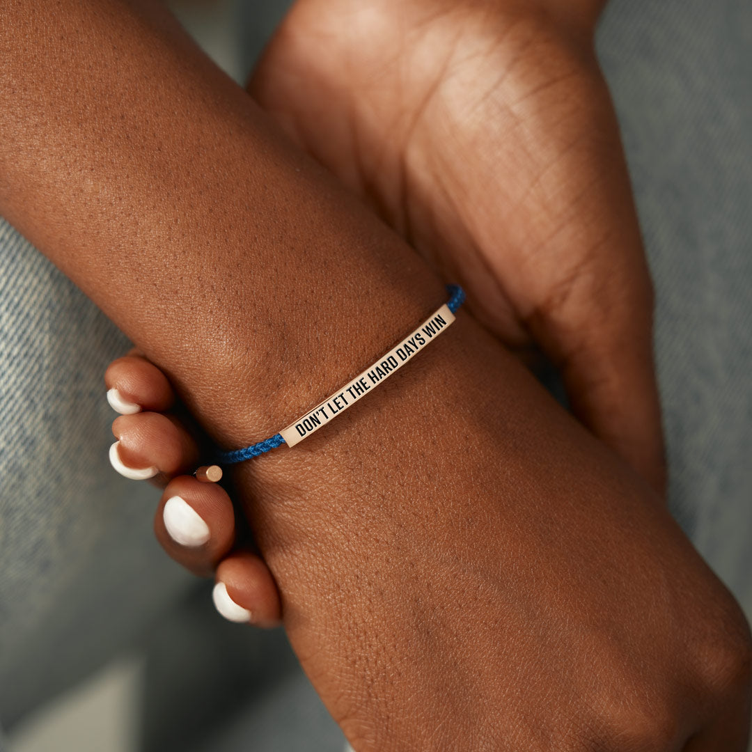 Don't Let The Hard Days Win Inspirational Tube Bracelet