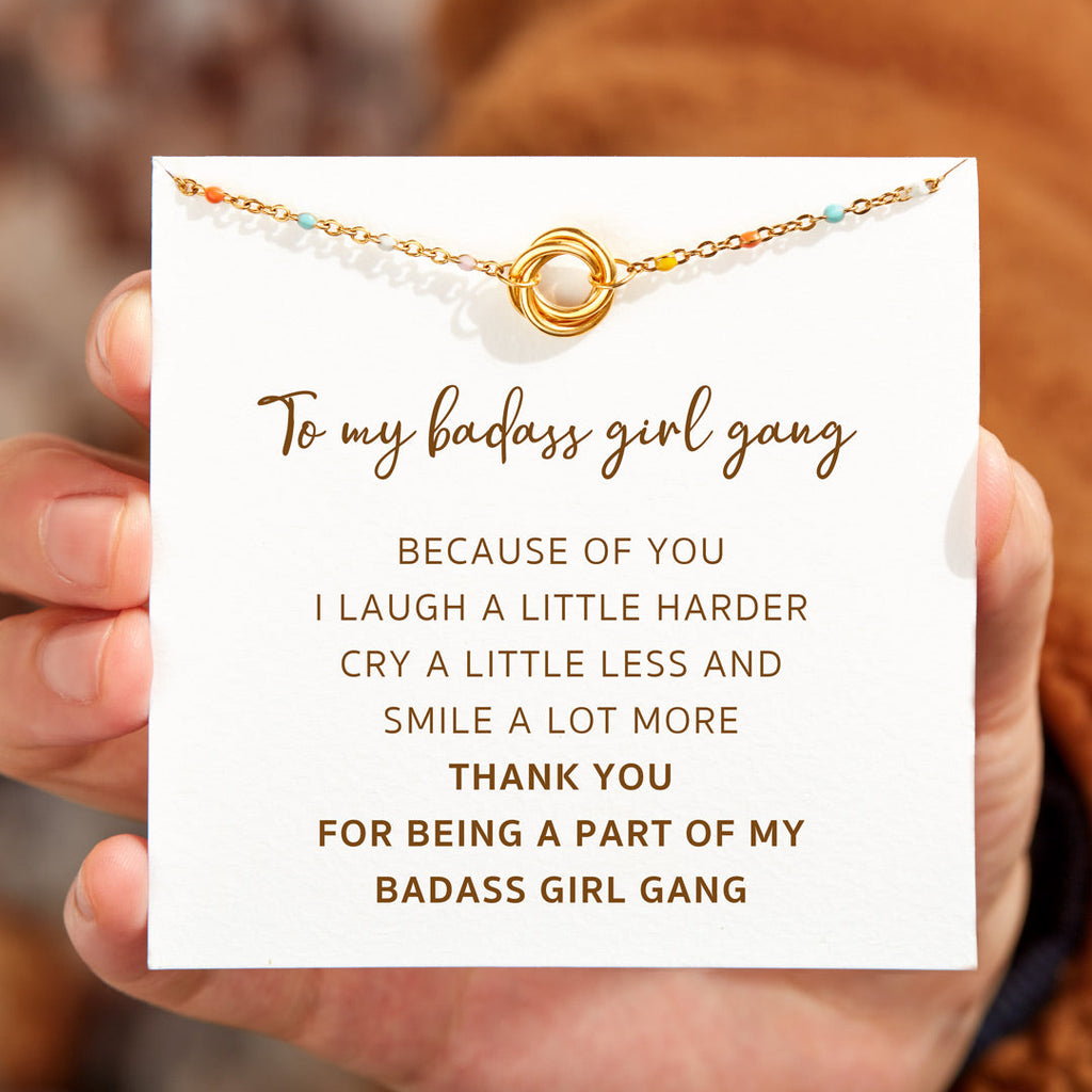 Badass Girl Gang Triple Circle Bracelet-Gifts For Friends