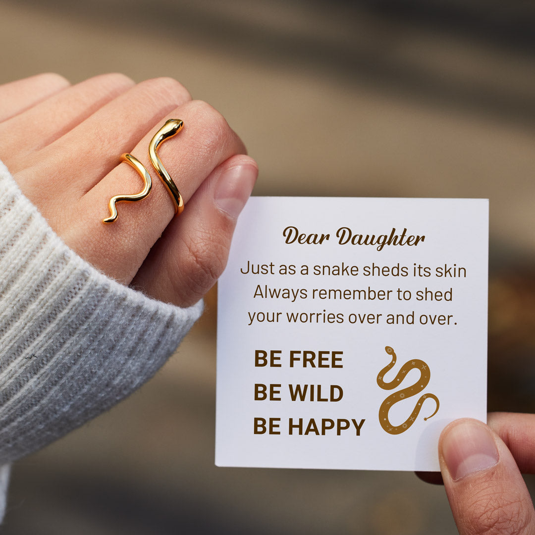Be Free Minimalist Snake Open Ring