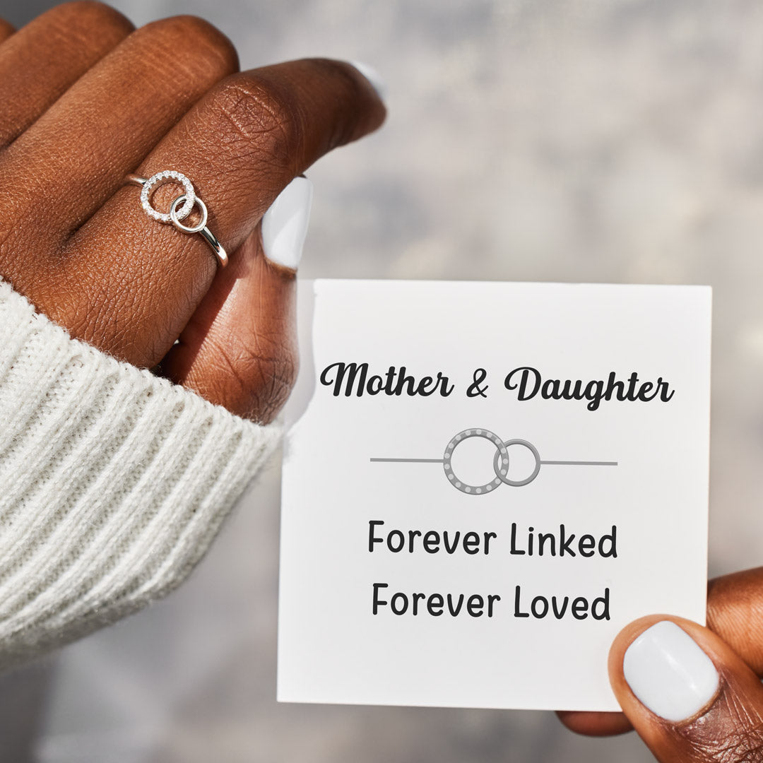 Forever Linked Forever Loved Linked Circle Ring