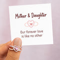 Mom & Daughter Infinity Heart Within Heart Ring