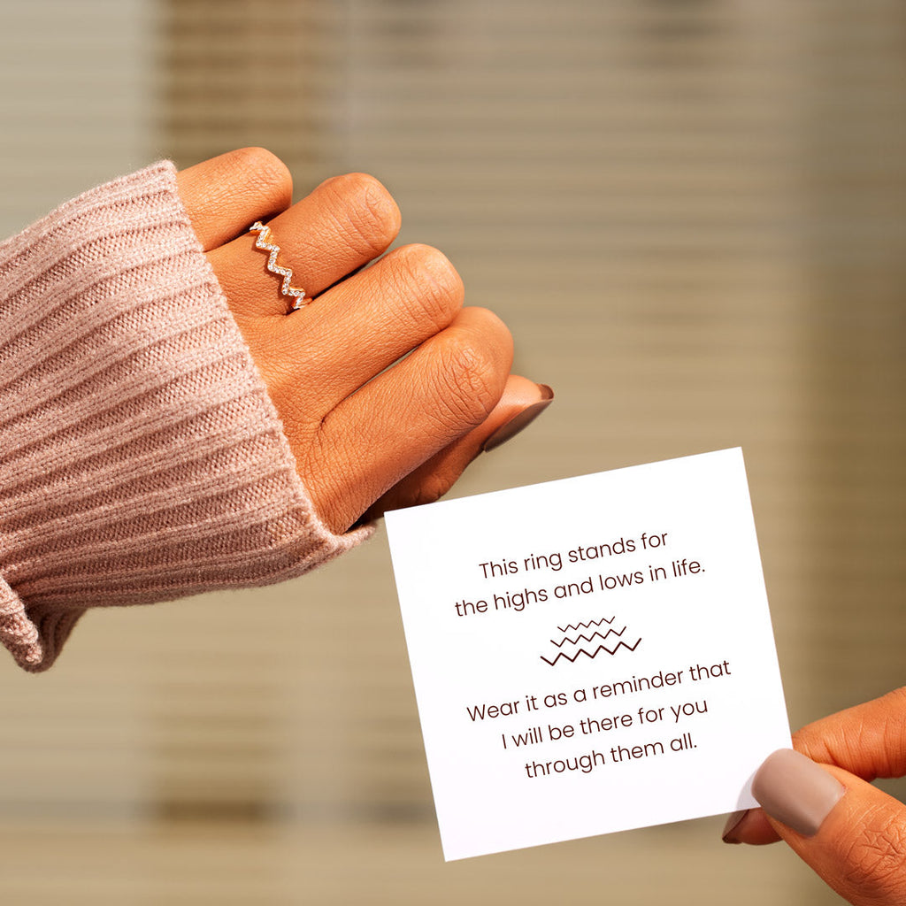 Highs And Lows Ring-Christmas Gift For Friends, Family And Loved Ones