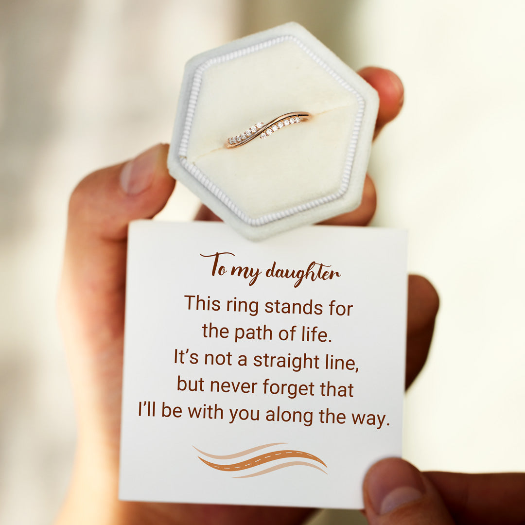 Path Of Life Pavé Wavy Band