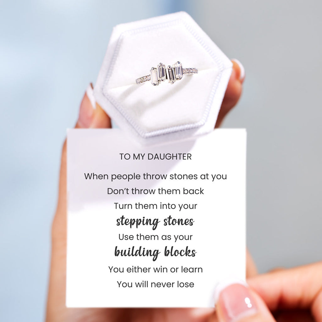 For Daughter Stepping Stones Ring