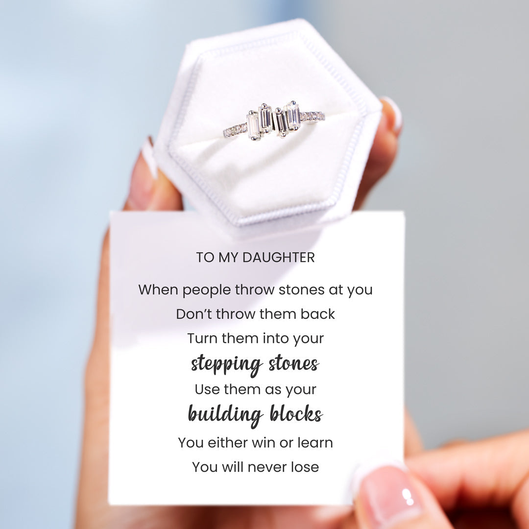 For Daughter Stepping Stones Ring