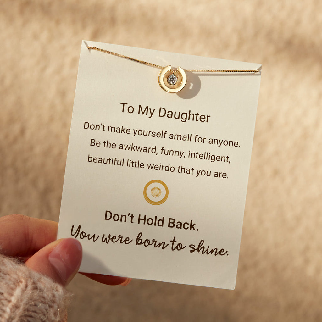 You Were Born To Shine Open Circle Necklace