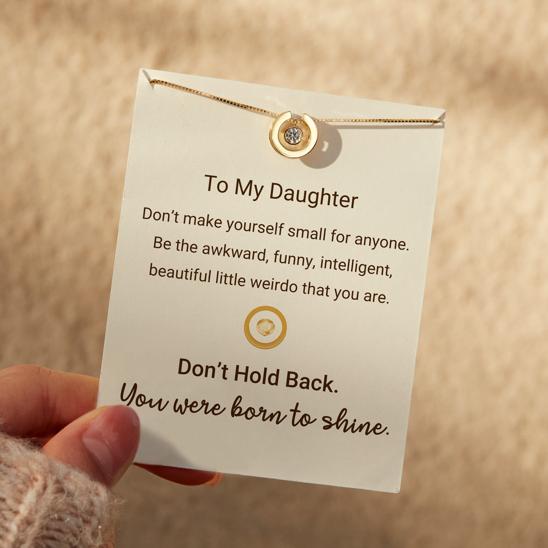 You Were Born To Shine Open Circle Necklace