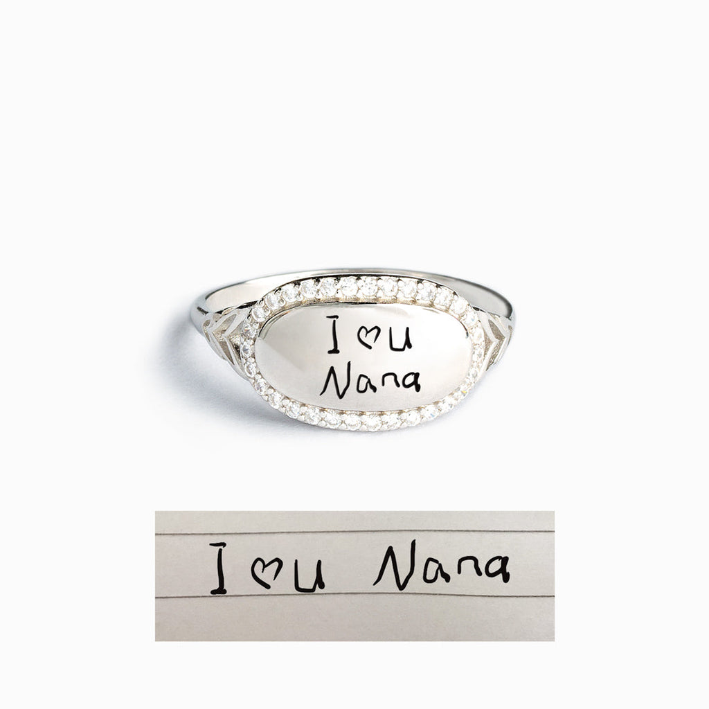 Handwritten Signature Ring