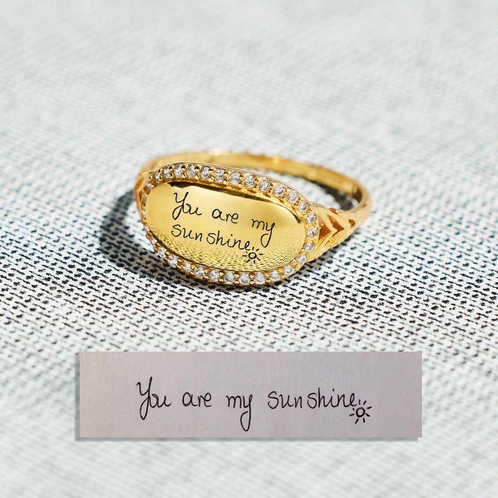 Handwritten Signature Ring