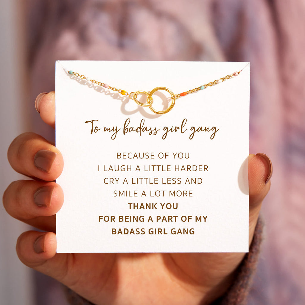 Badass Girl Gang Interlocking Friendship Bracelet-Christmas Gift