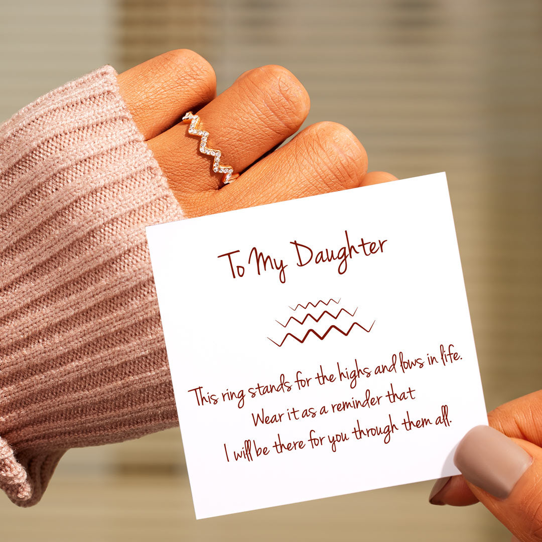 For Daughter Highs And Lows Ring